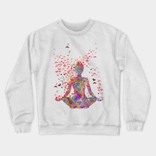 Mind and psychology, Rorschach, yoga Crewneck Sweatshirt